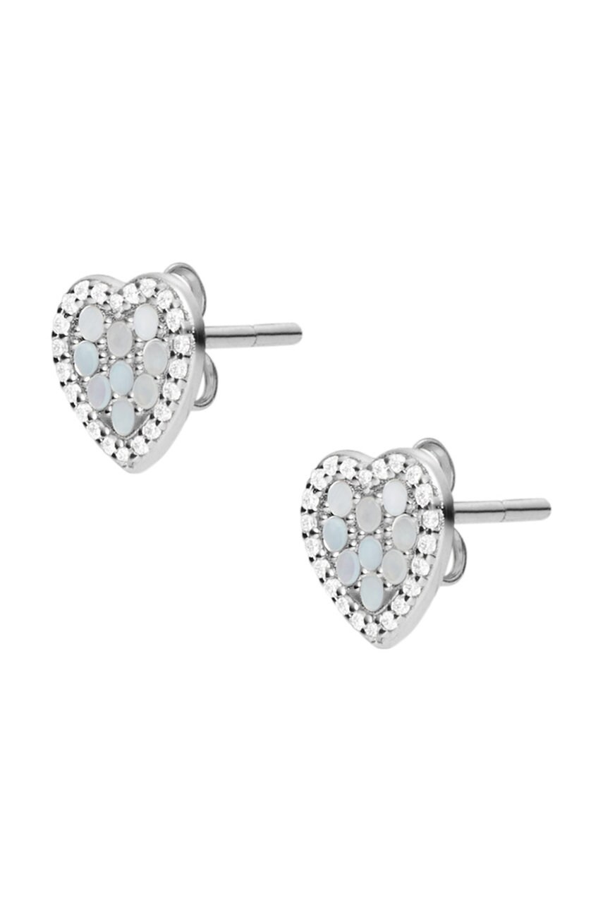 Сережки Fossil колір срібний