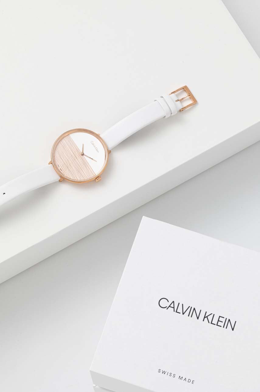 Годинник Calvin Klein жіночий колір білий