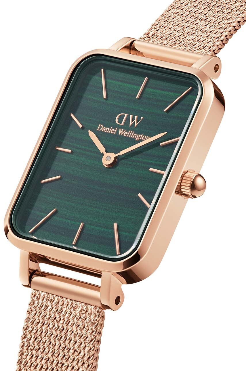 Годинник Daniel Wellington Quadro Pressed жіночий колір рожевий
