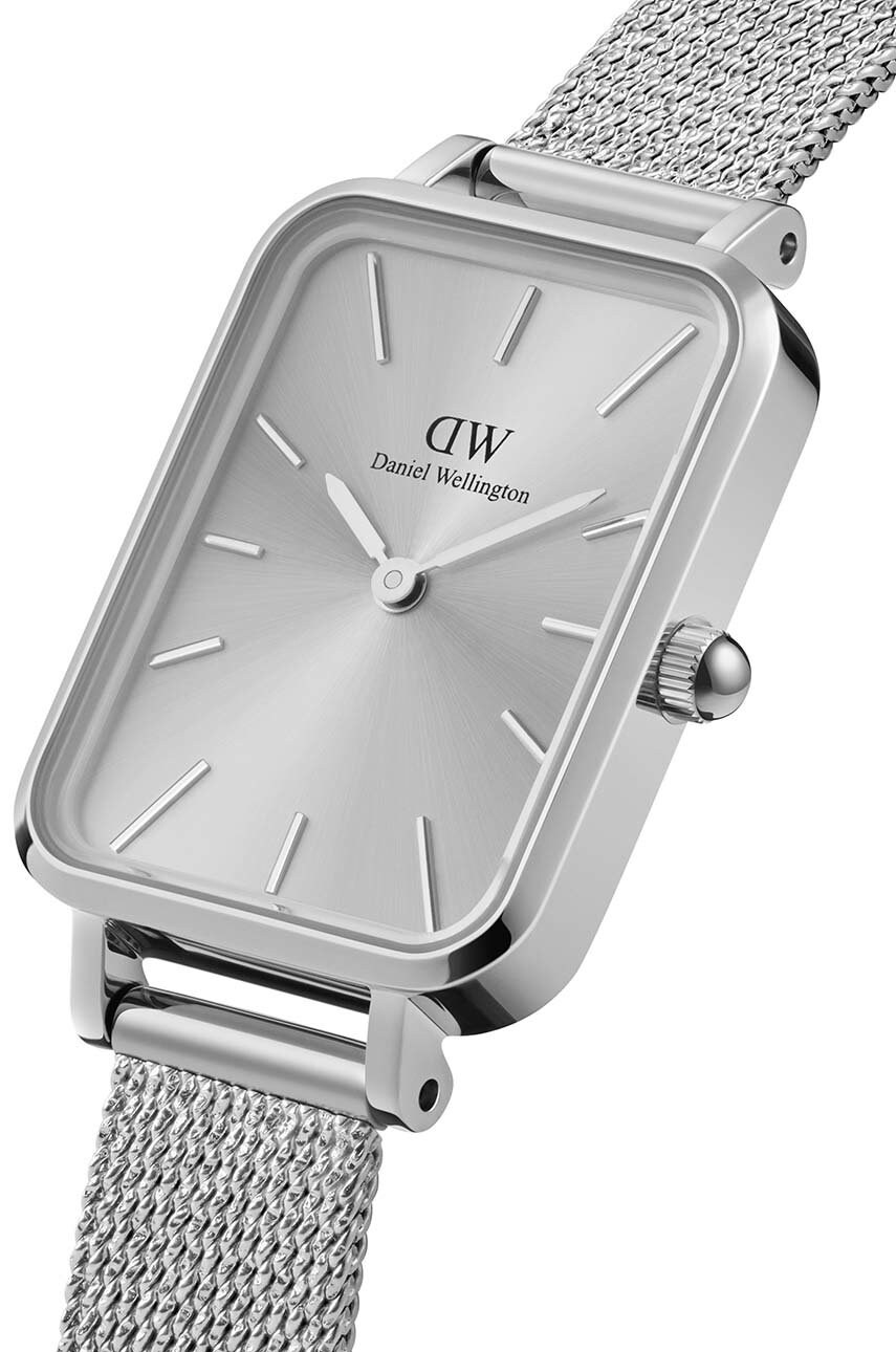 Годинник Daniel Wellington Quadro 20x26 жіночий колір срібний