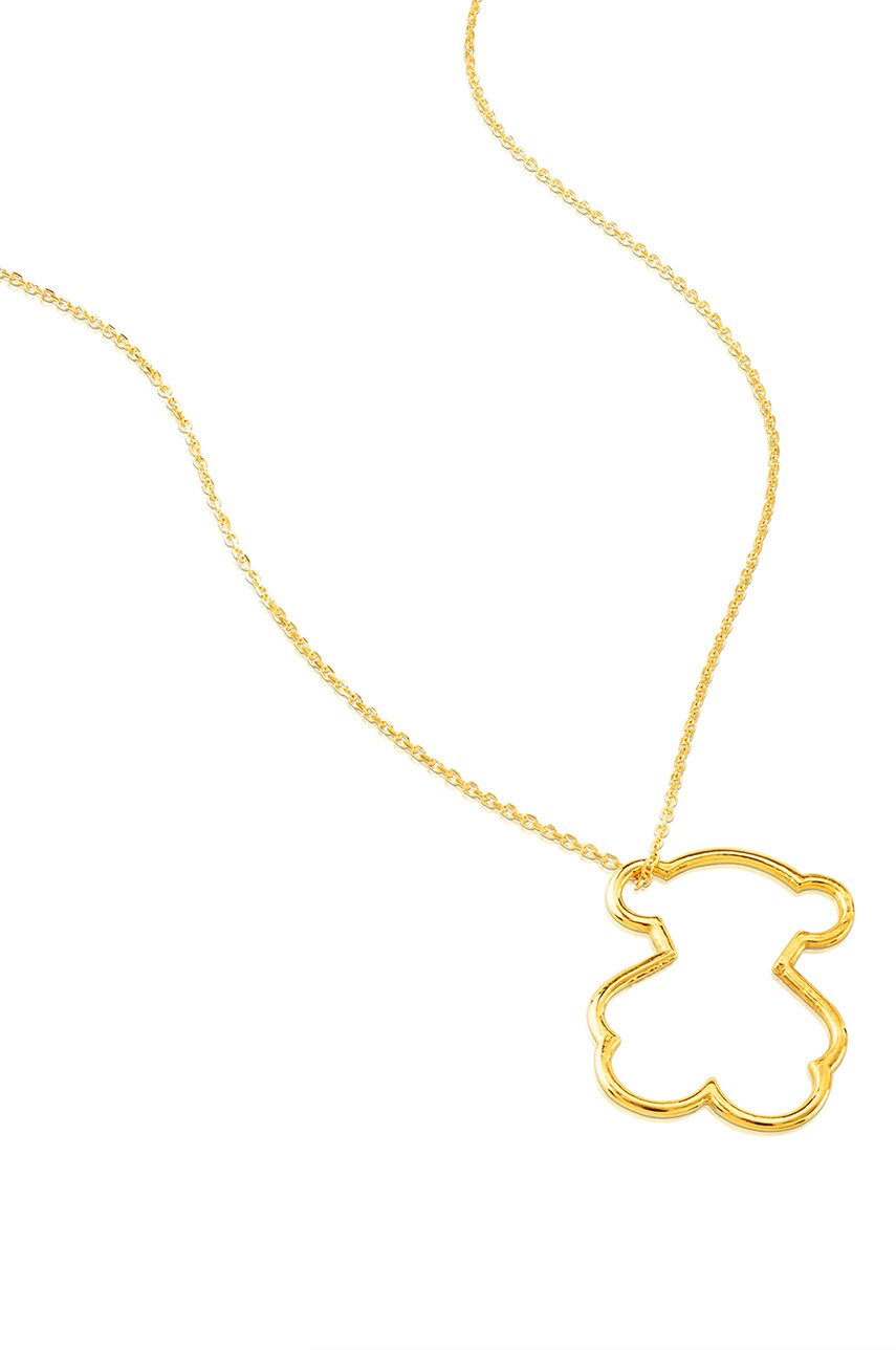 Позолочене кольє Tous PEND AU SILHOUETTE BEAR Silueta