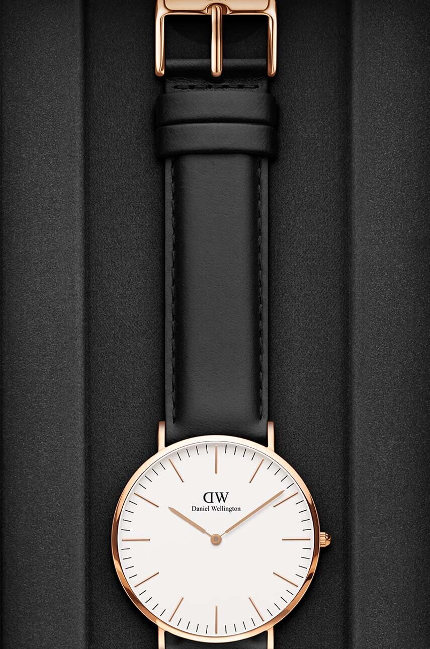 Годинник Daniel Wellington Classic 40 Sheffield RG жіночий колір чорний