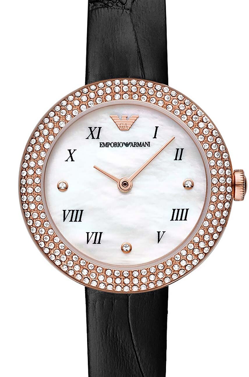 Годинник Emporio Armani жіночий колір чорний
