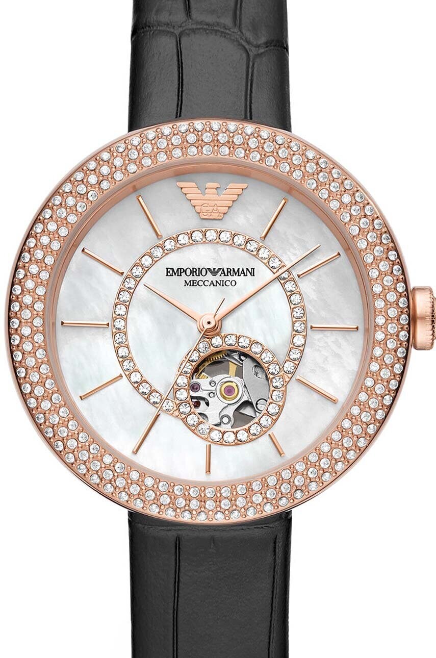 Годинник Emporio Armani жіночий колір чорний