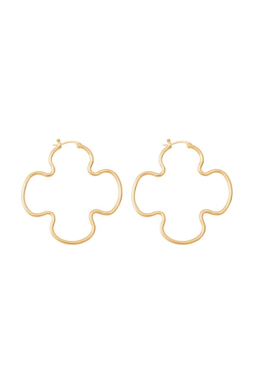 Позолочені сережки Lilou Clover