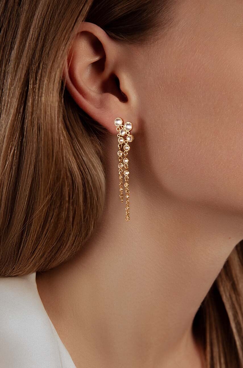 Позолочені сережки Lilou Sparkling