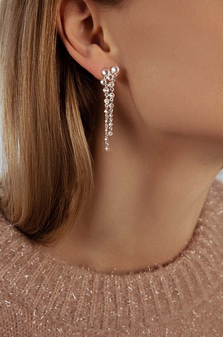 Посріблені сережки Lilou Sparkling