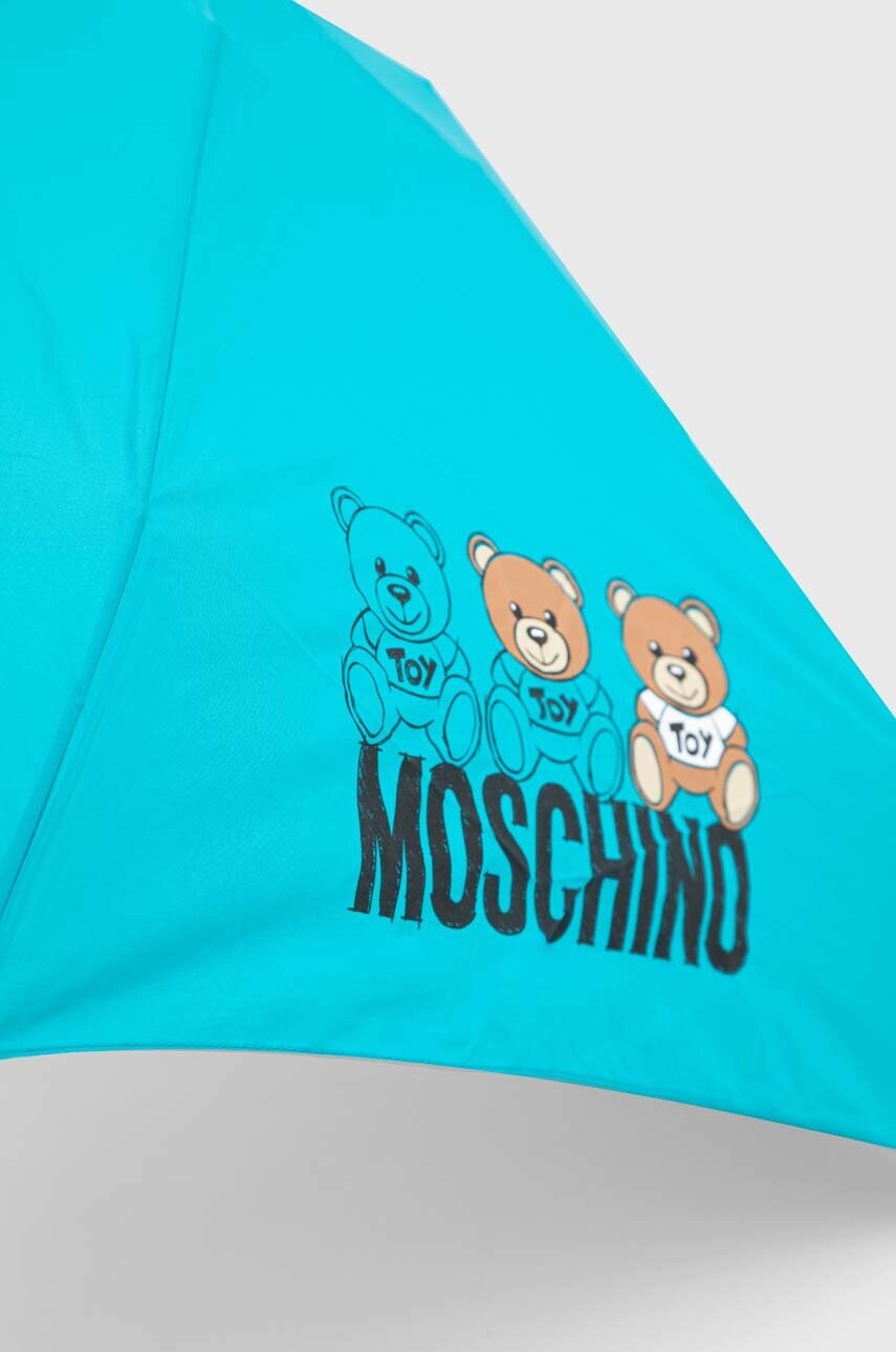 Парасоля Moschino колір бірюзовий 8061 SUPERMINIA