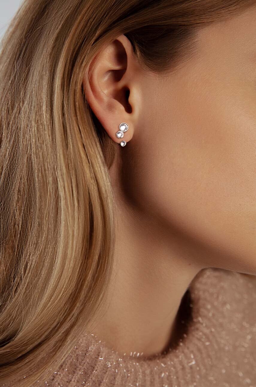 Посріблені сережки Lilou Sparkling
