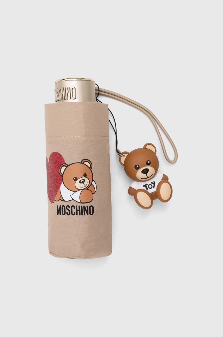Парасоля Moschino колір бежевий 8188