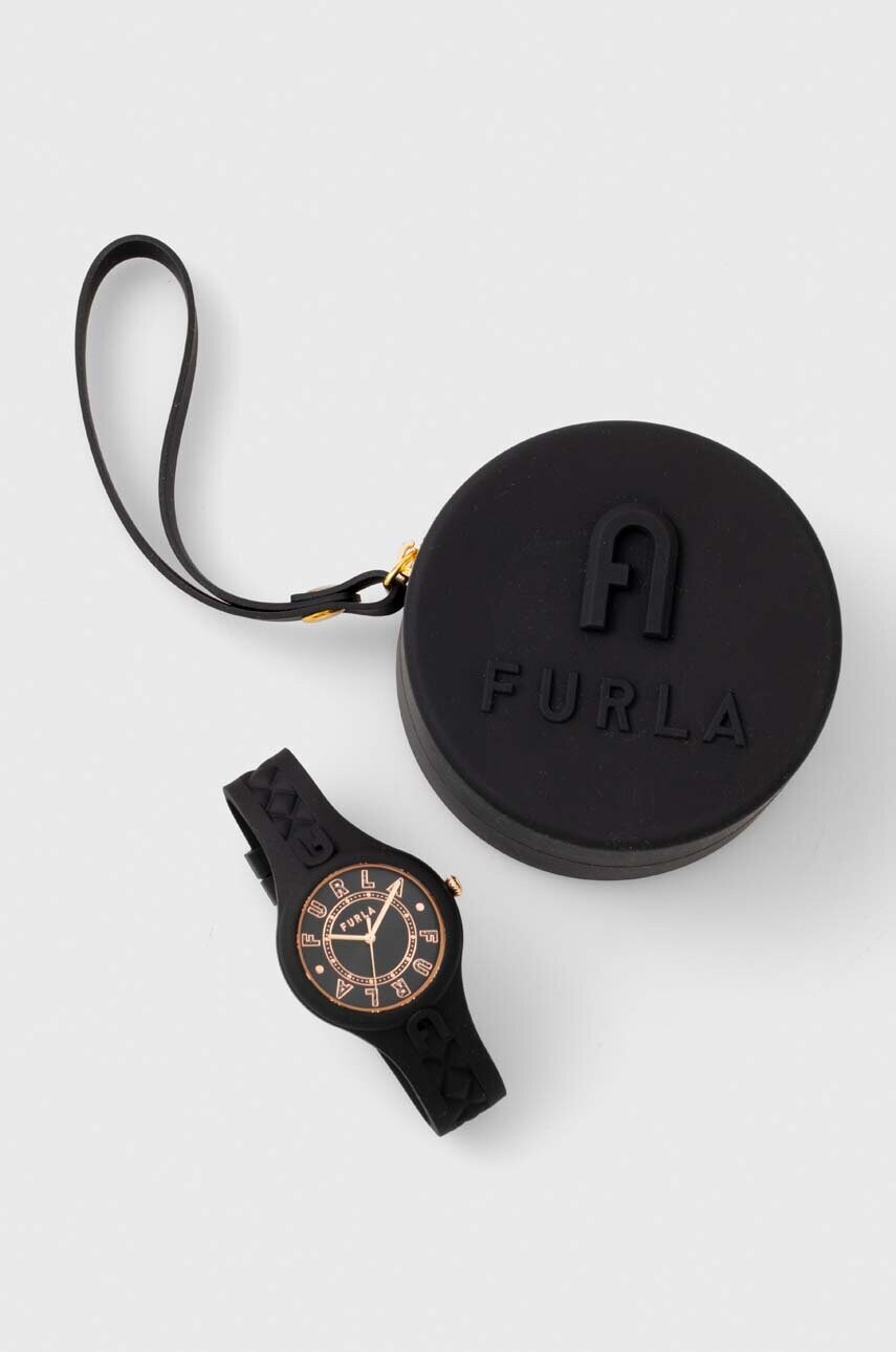 Годинник Furla жіночий колір чорний WW00056004L3