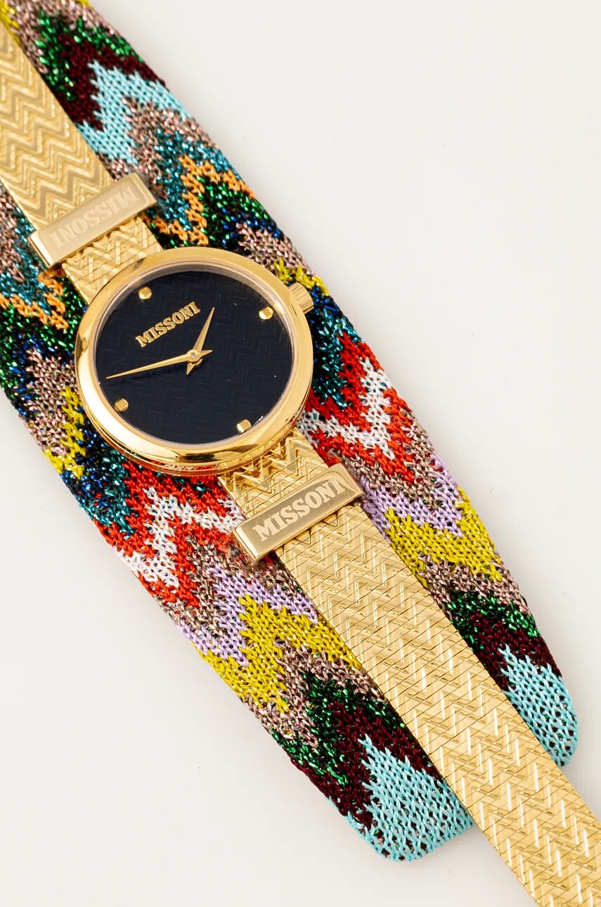 Годинник Missoni жіночий колір золотий MWY102122