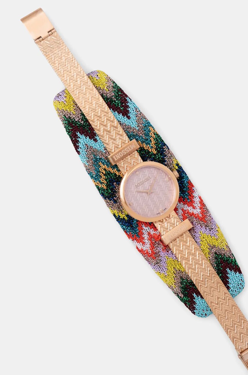 Годинник Missoni жіночий колір рожевий MWY102222