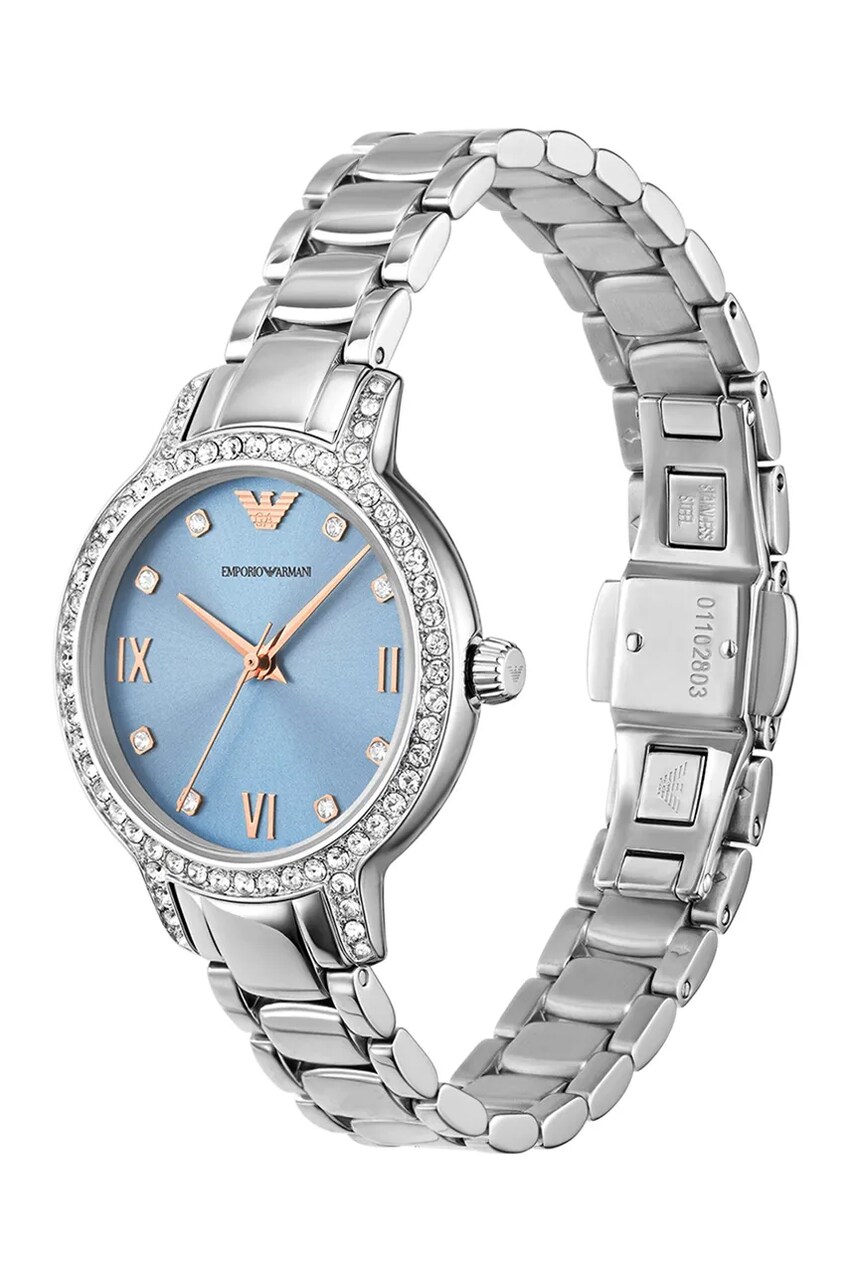 Годинник Emporio Armani Cleo жіночий колір срібний AR11585