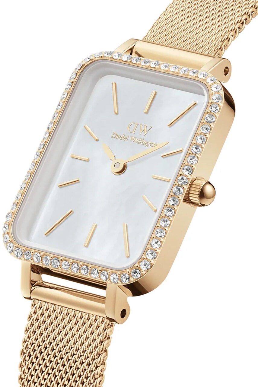 Годинник Daniel Wellington Quadro Lumine Bezel Evergold 40 жіночий колір золотий DW00100668