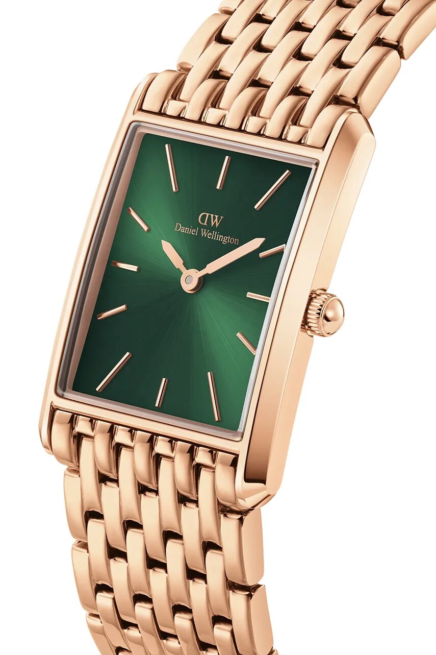 Годинник Daniel Wellington Bound 9-Link Emerald Sunray жіночий колір золотий DW00100704