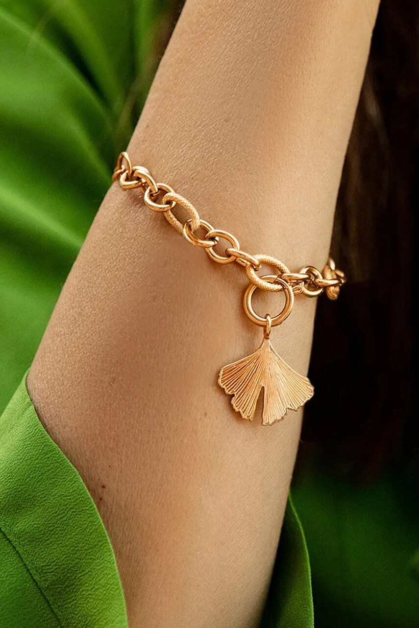 Позолочений браслет Lilou Ginko A03/MARKET/ANS/206