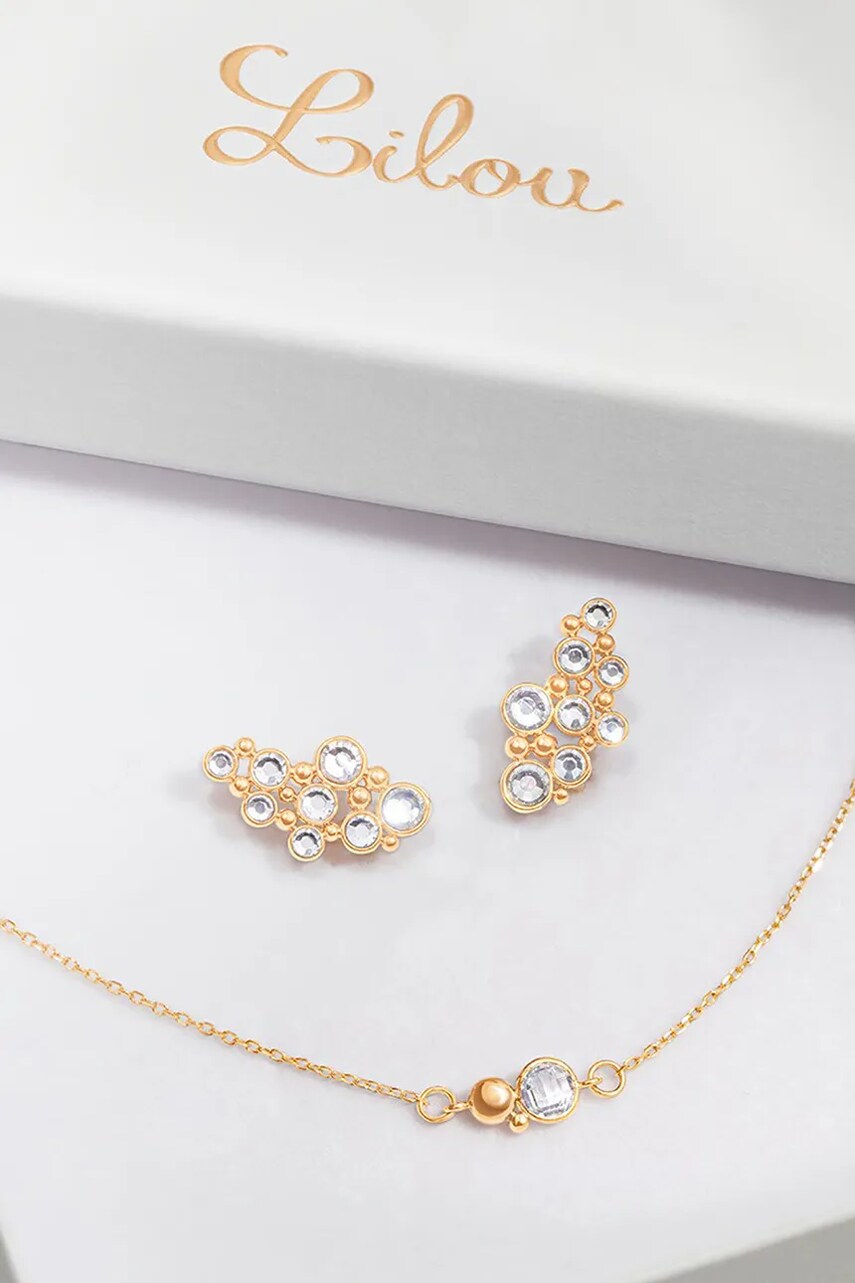 Браслет і позолочені сережки Lilou Sparkling A03/MARKET/ANS/209