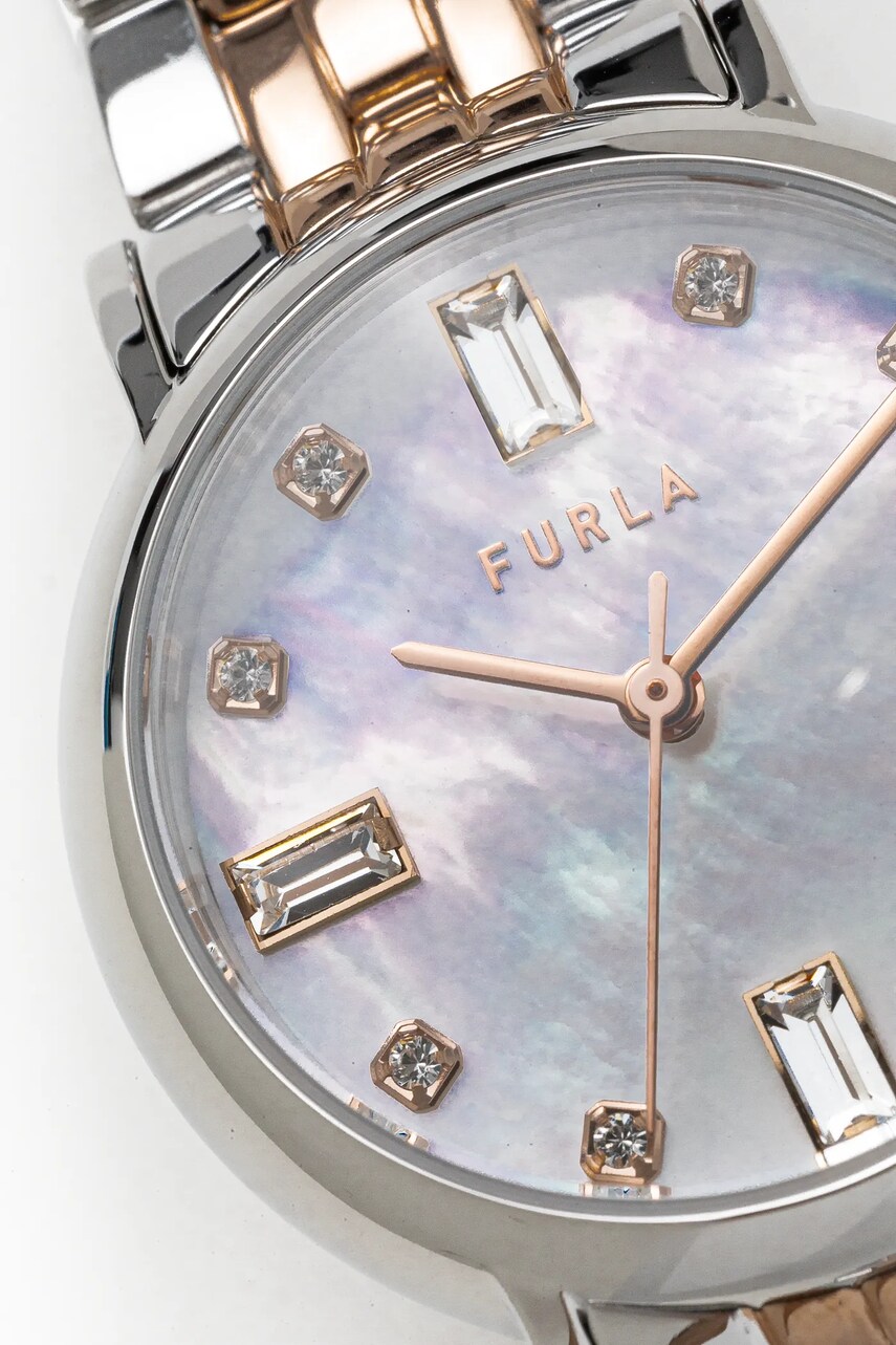 Годинник Furla жіночий колір срібний WW00024027L5