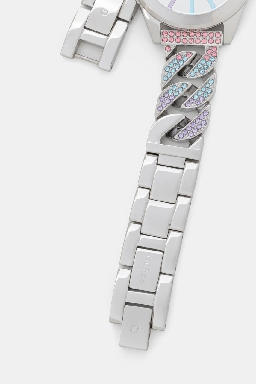 Годинник Guess жіночий колір срібний GW0546L4