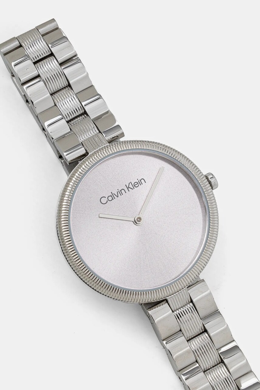 Годинник Calvin Klein жіночий колір срібний 25100015