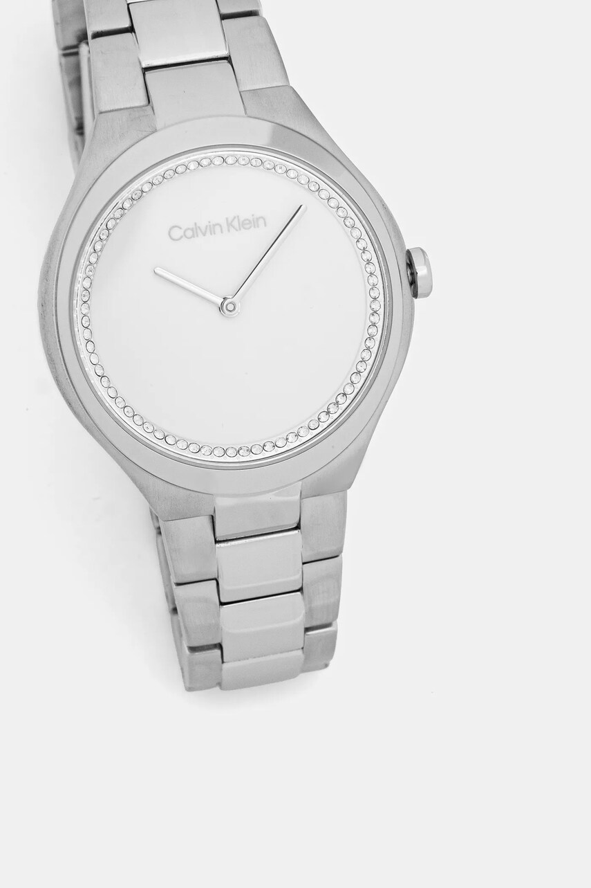 Годинник Calvin Klein жіночий колір срібний 25200365