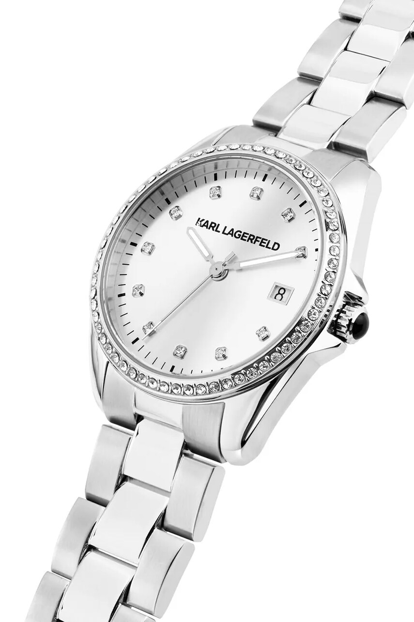 Годинник Karl Lagerfeld жіночий колір срібний R0553101510