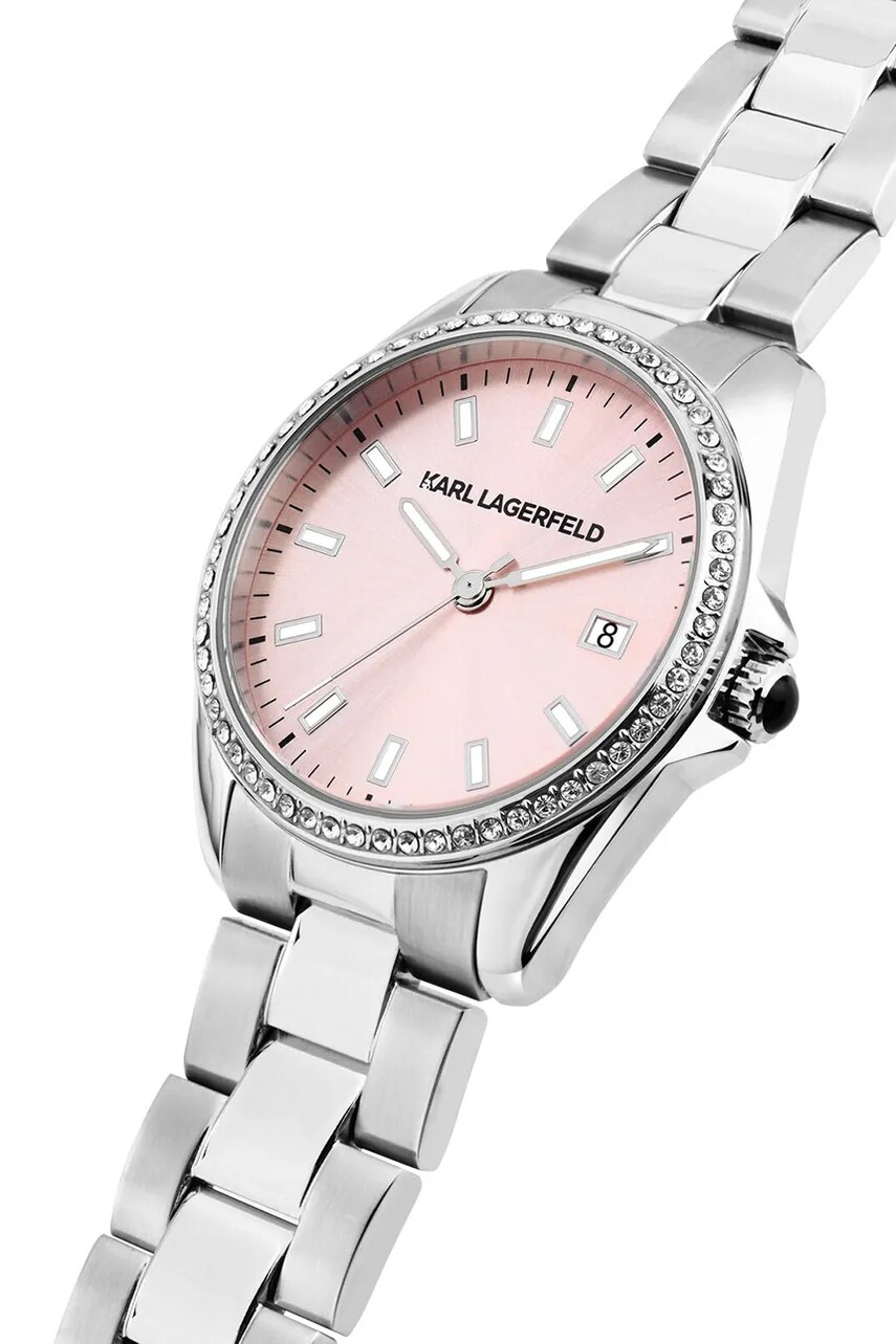 Годинник Karl Lagerfeld жіночий колір срібний R0553101512