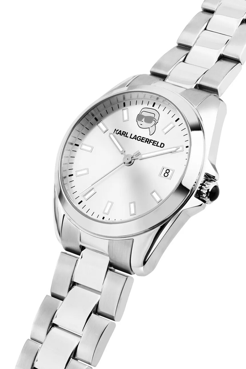 Годинник Karl Lagerfeld жіночий колір срібний R0553101517