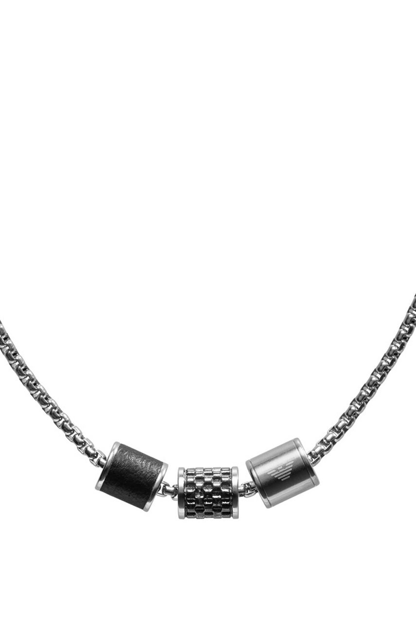 Ланцюжок Emporio Armani чоловічий колір срібний