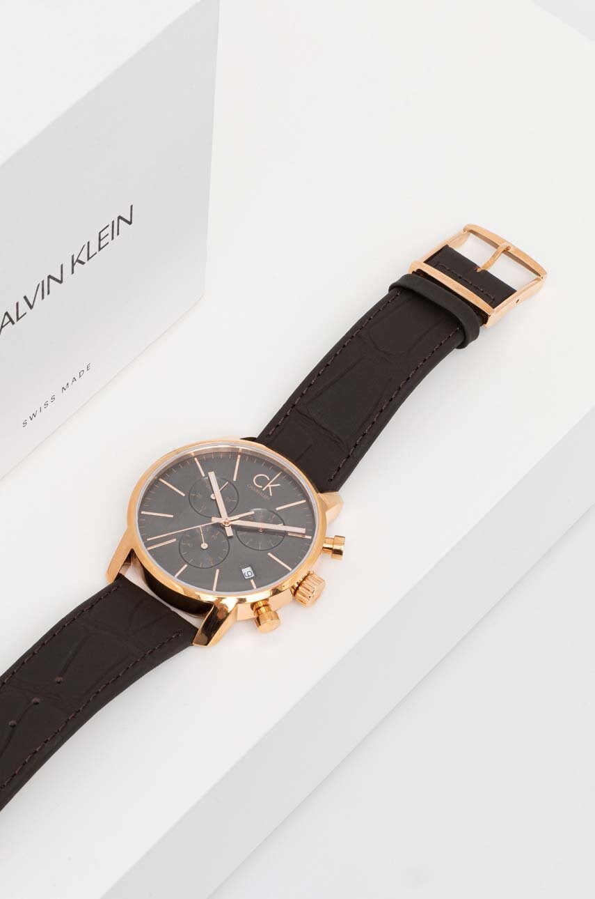 Годинник Calvin Klein чоловічий колір чорний
