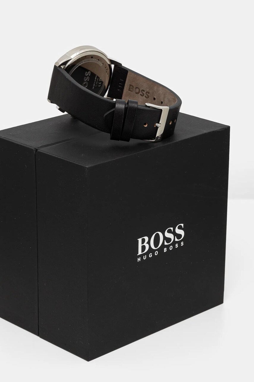 Годинник BOSS чоловічий колір чорний