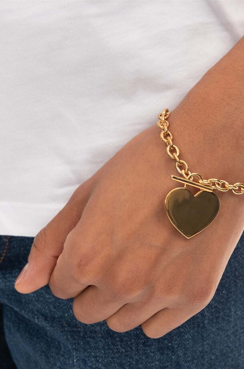 Браслет A.P.C. Bracelet Logo Coeur чоловічий MEACC.M70725-GOLD
