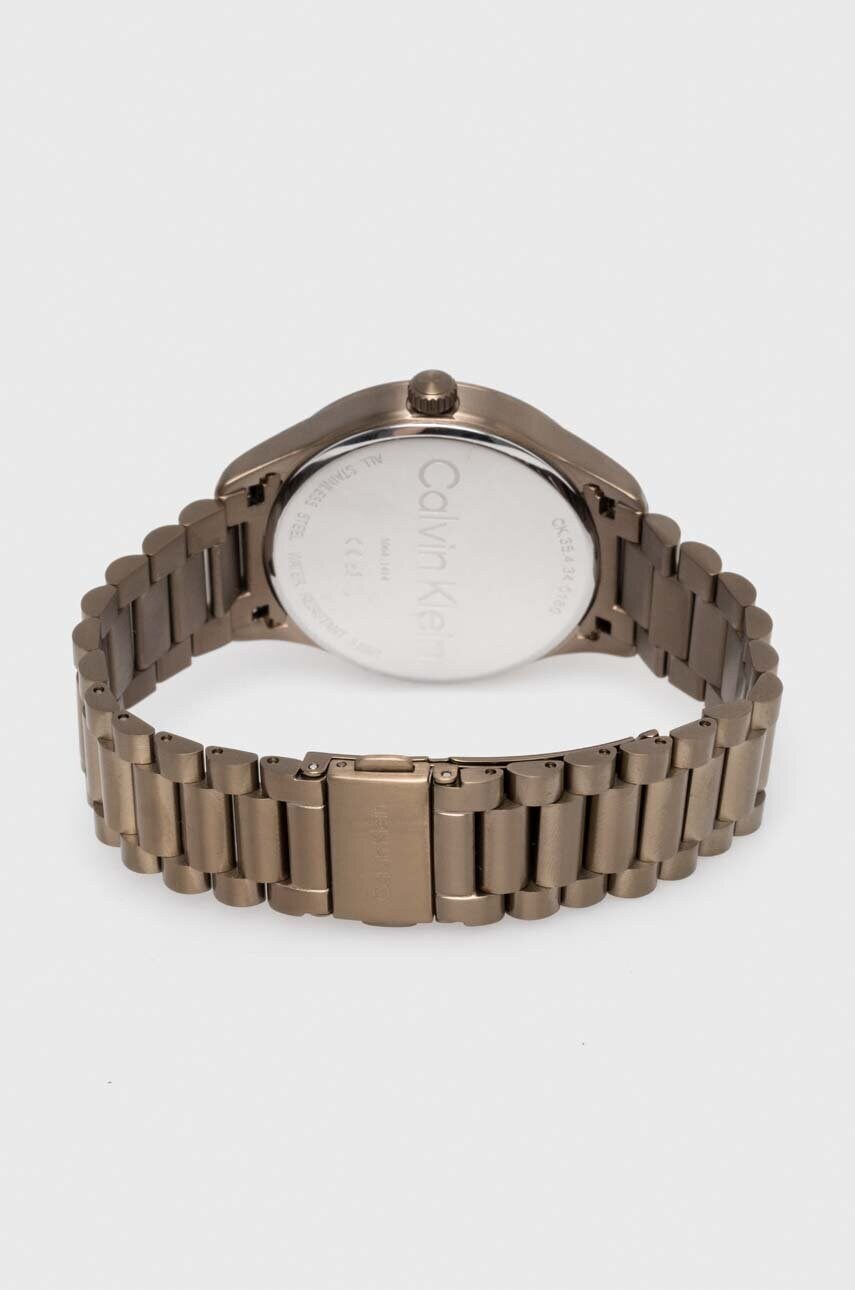 Годинник Calvin Klein чоловічий колір коричневий