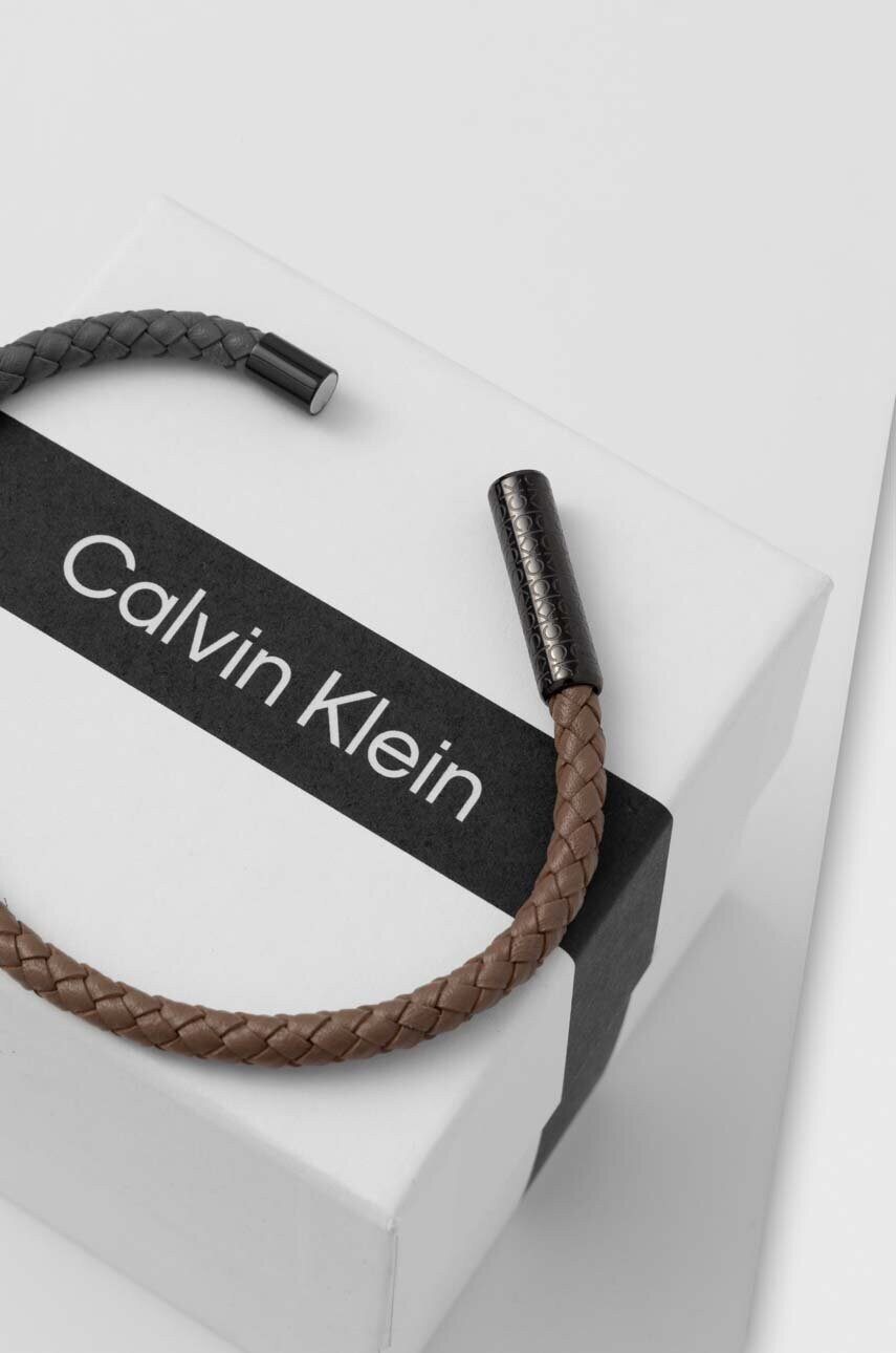 Шкіряний браслет Calvin Klein чоловічий