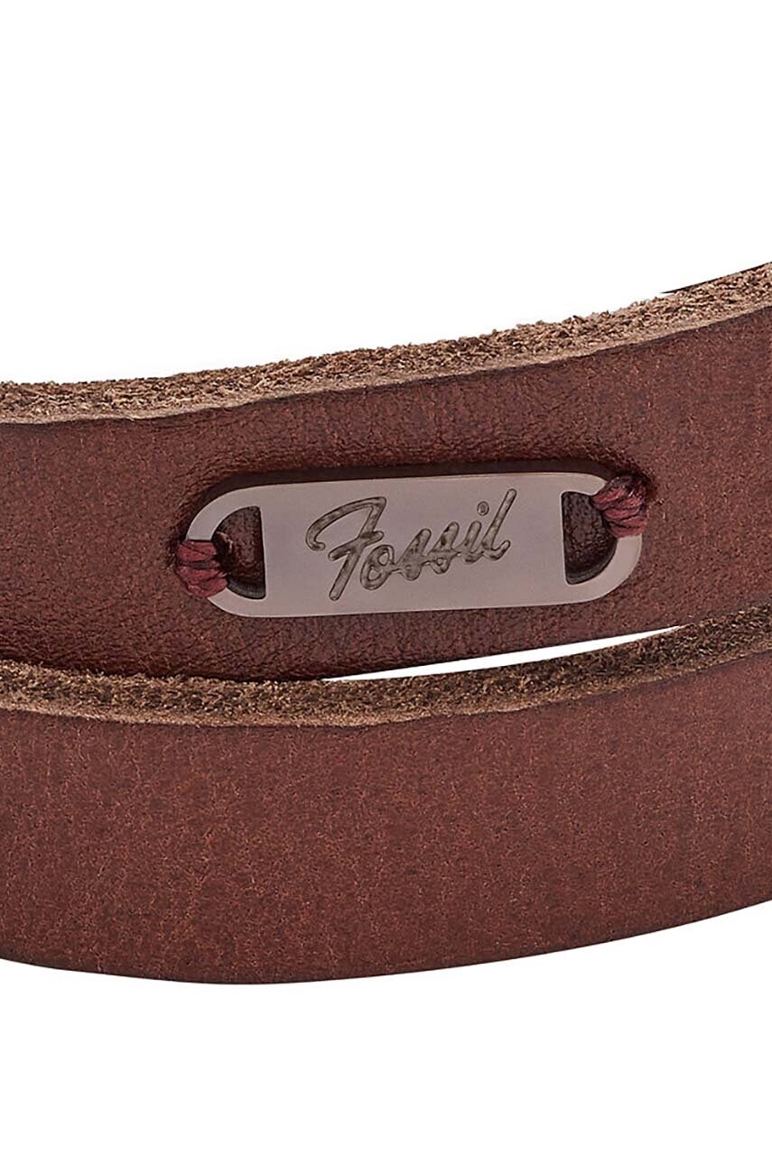 Шкіряний браслет Fossil чоловічий