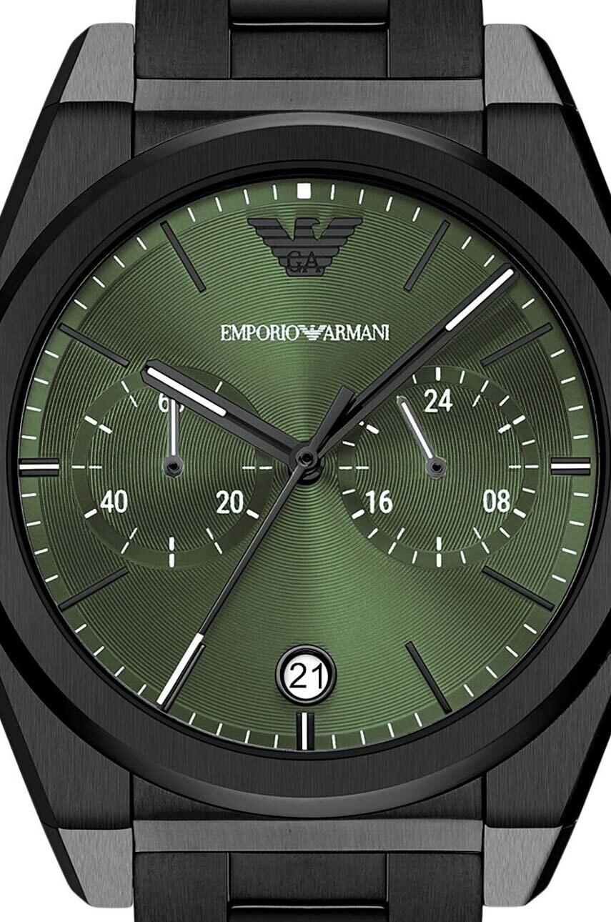 Годинник Emporio Armani чоловічий колір чорний