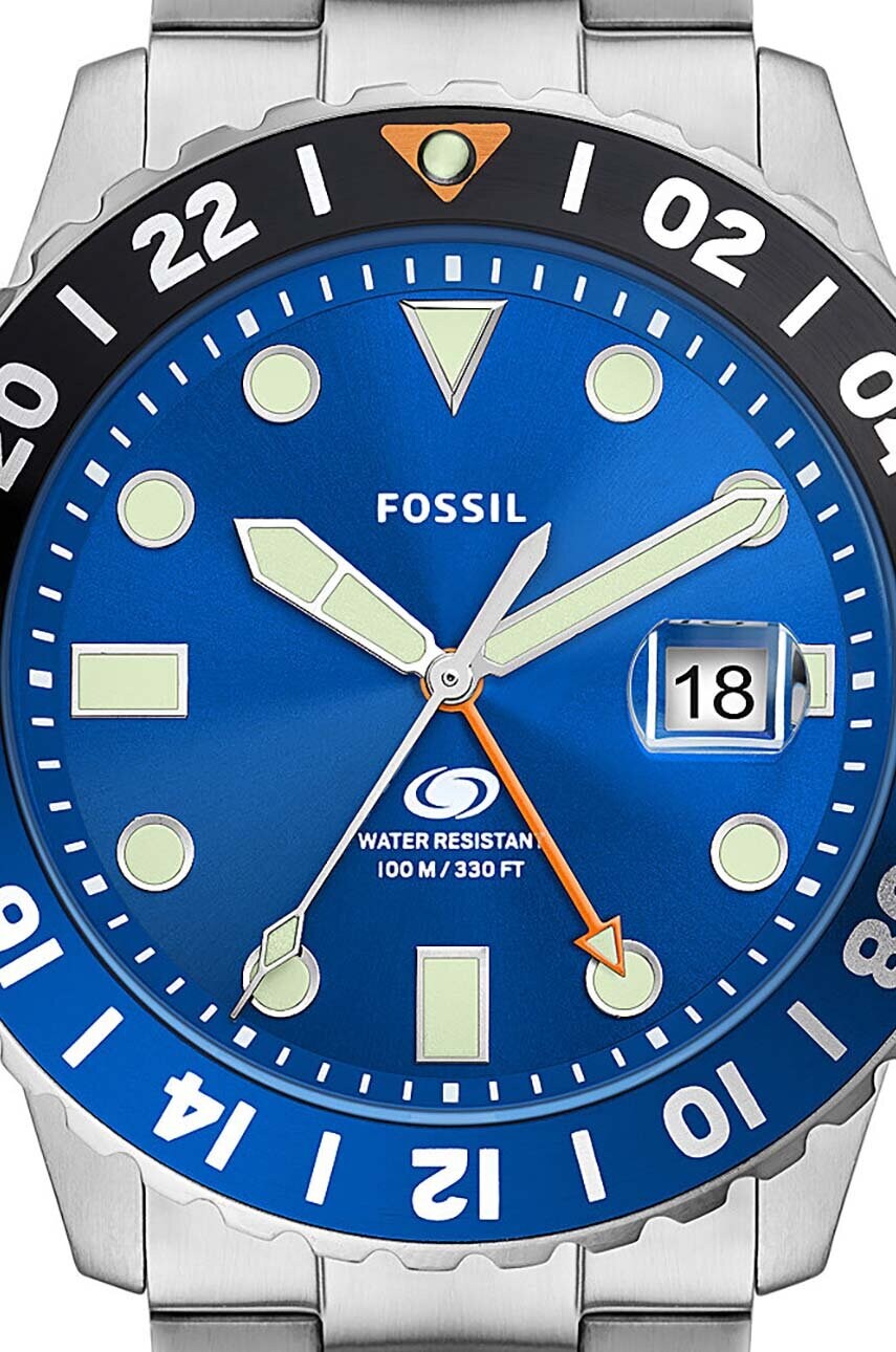 Годинник Fossil чоловічий колір срібний