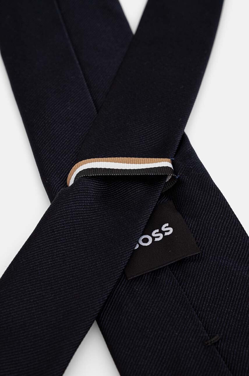 Шовковий галстук BOSS колір чорний 50480283