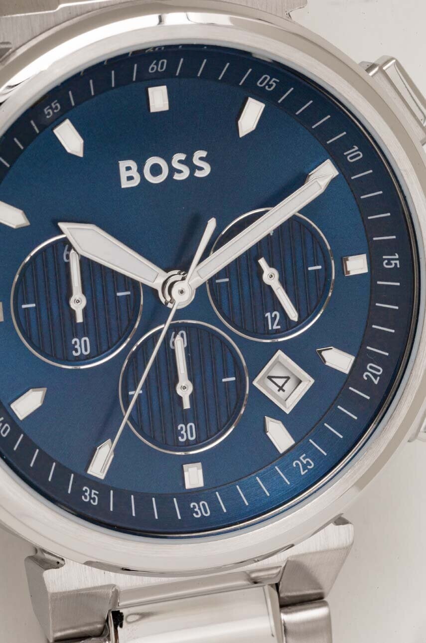 Годинник BOSS чоловічий колір срібний