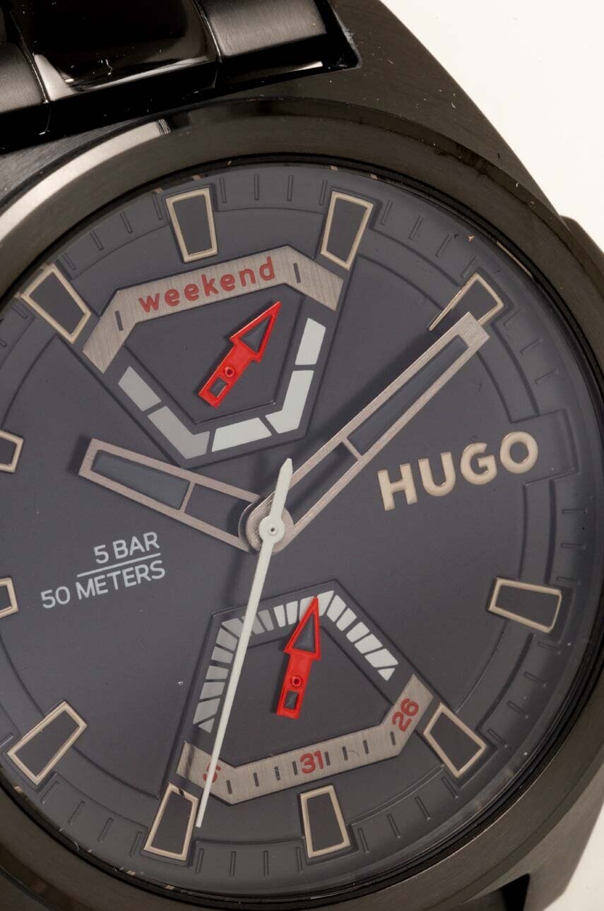 Годинник HUGO чоловічий колір чорний
