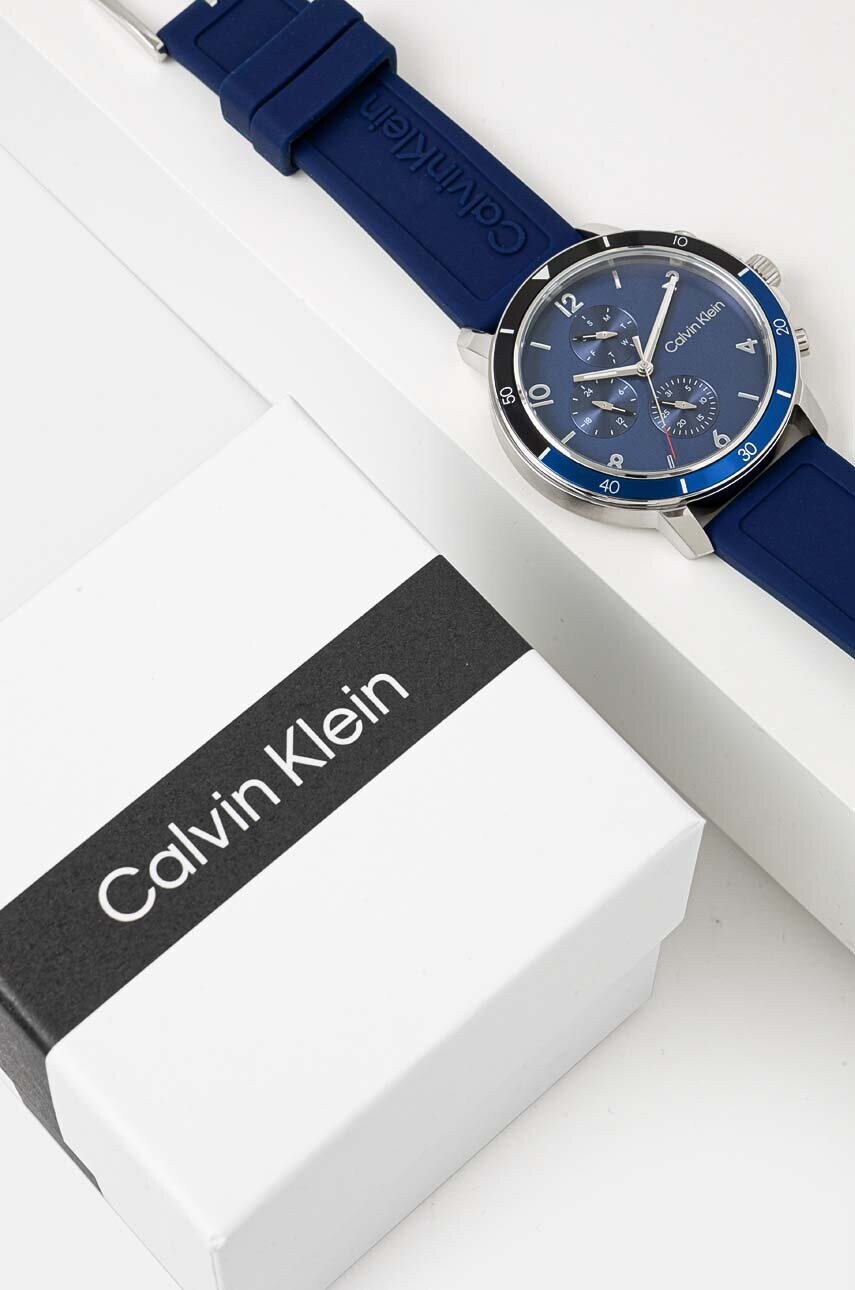 Годинник Calvin Klein чоловічий колір синій 25200071