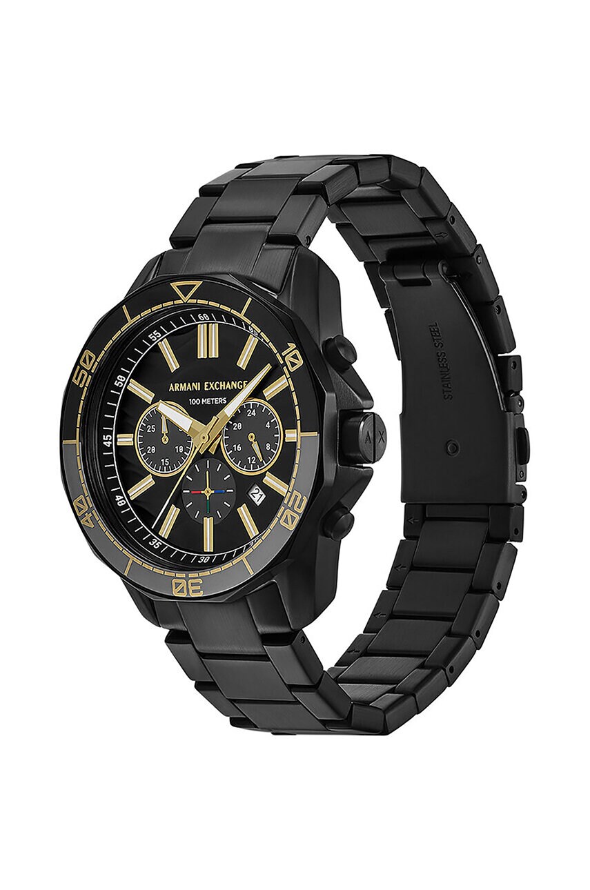 Годинник Armani Exchange чоловічий колір чорний AX1963