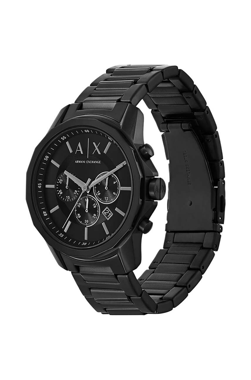 Годинник Armani Exchange чоловічий колір чорний AX7153SET