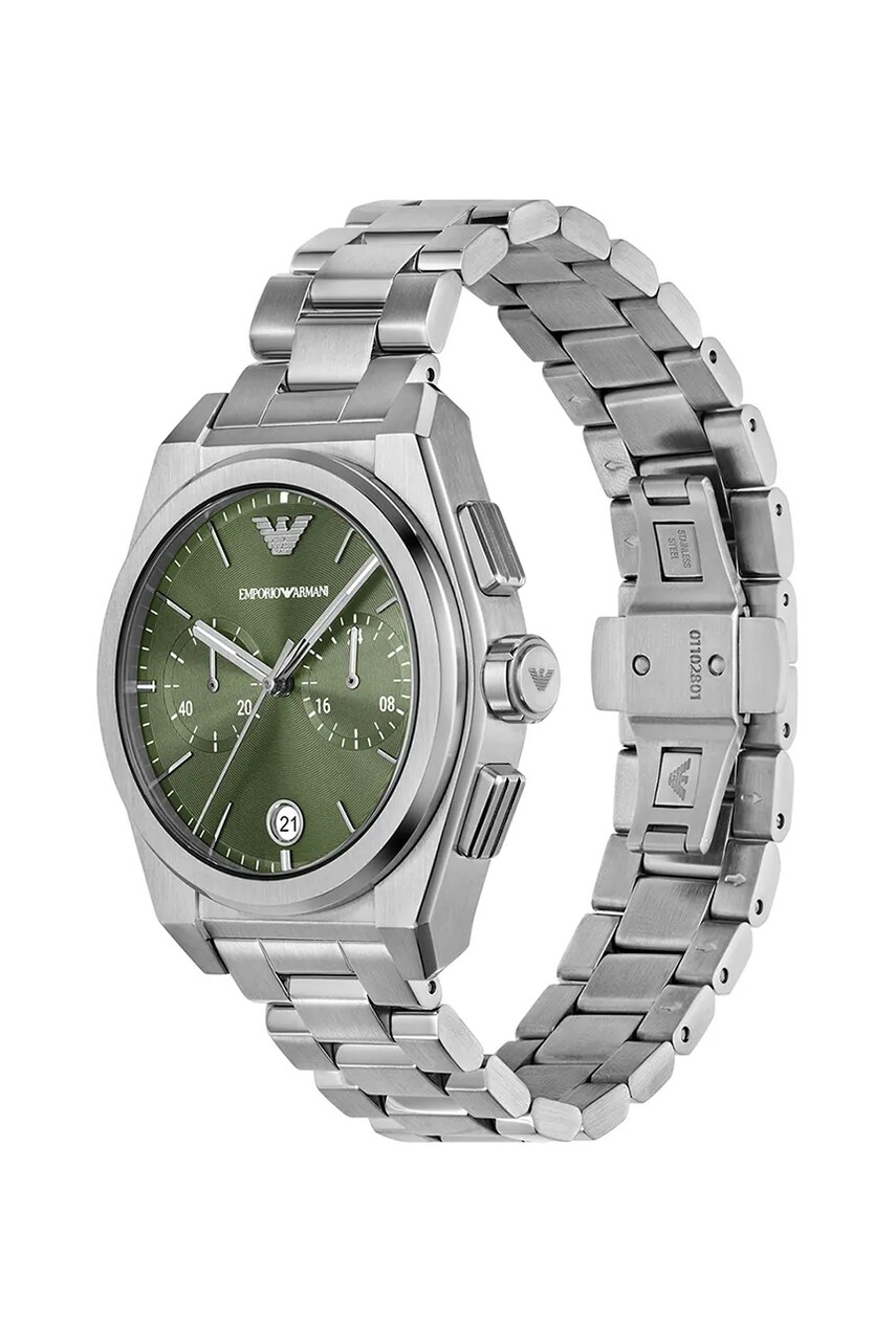 Годинник Emporio Armani Federico Chronograph чоловічий колір зелений AR11640