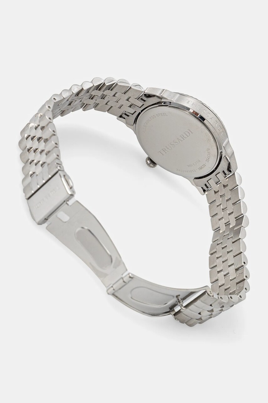 Годинник Trussardi T-BENT чоловічий колір срібний R2453141013