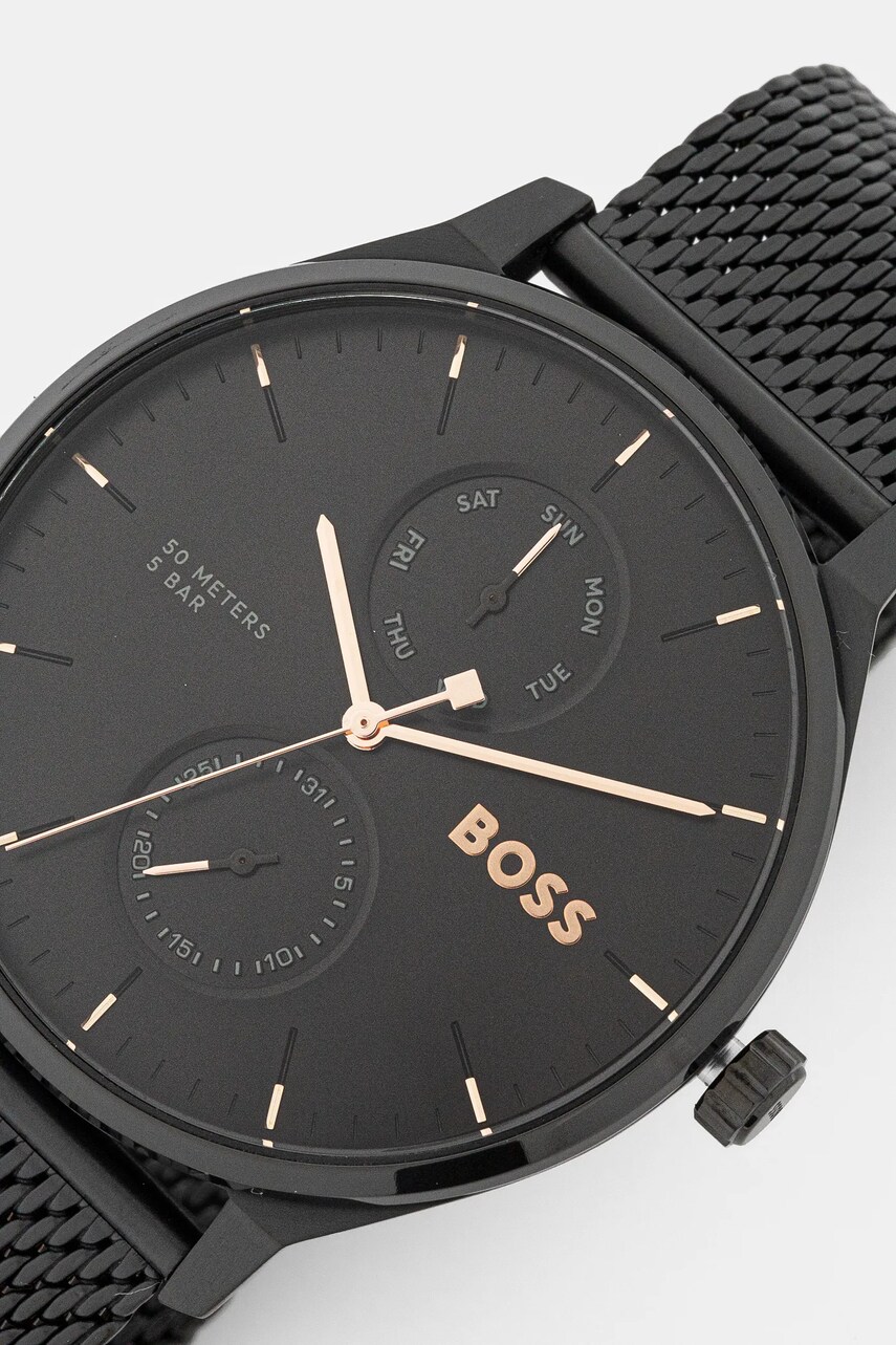 Годинник BOSS чоловічий колір чорний 1514105