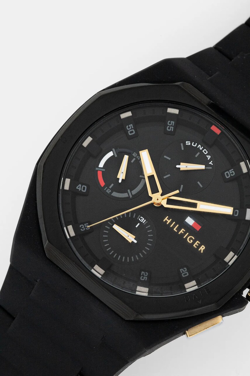 Годинник Tommy Hilfiger чоловічий колір чорний 1792120