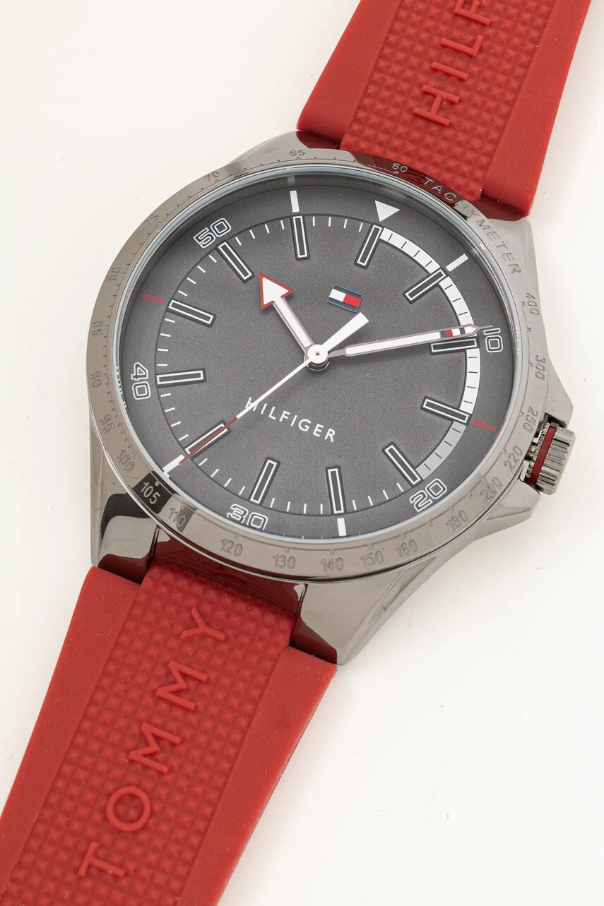 Годинник Tommy Hilfiger чоловічий колір червоний 1791527