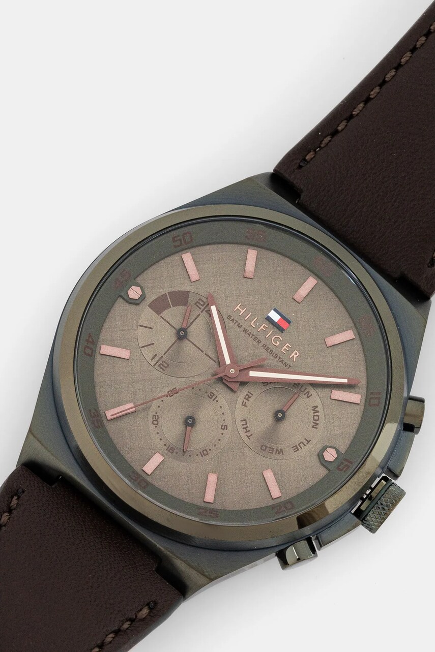 Годинник Tommy Hilfiger чоловічий колір коричневий 1792085